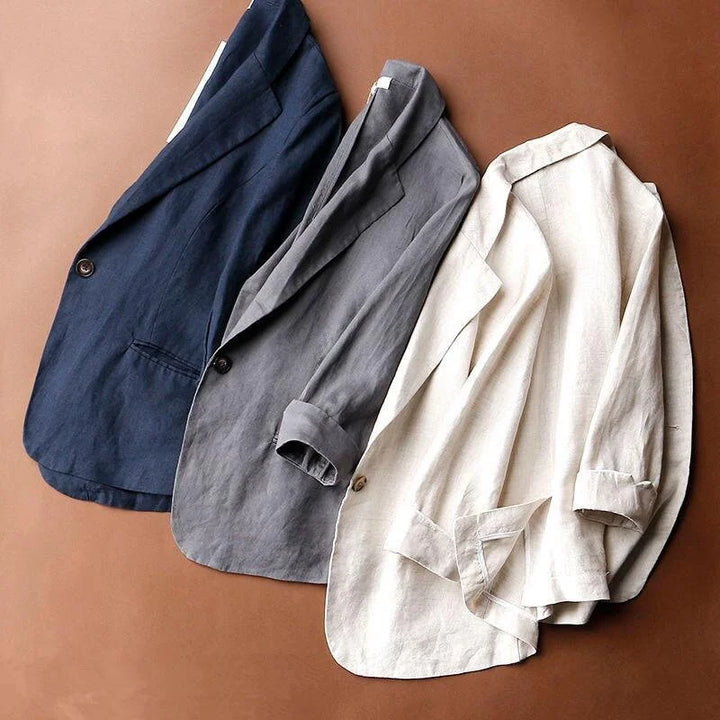 Eleganter Damen Sommer Blazer; leichte Übergangsjacke perfekt für Business, Freizeit & Alltag im Frühling.