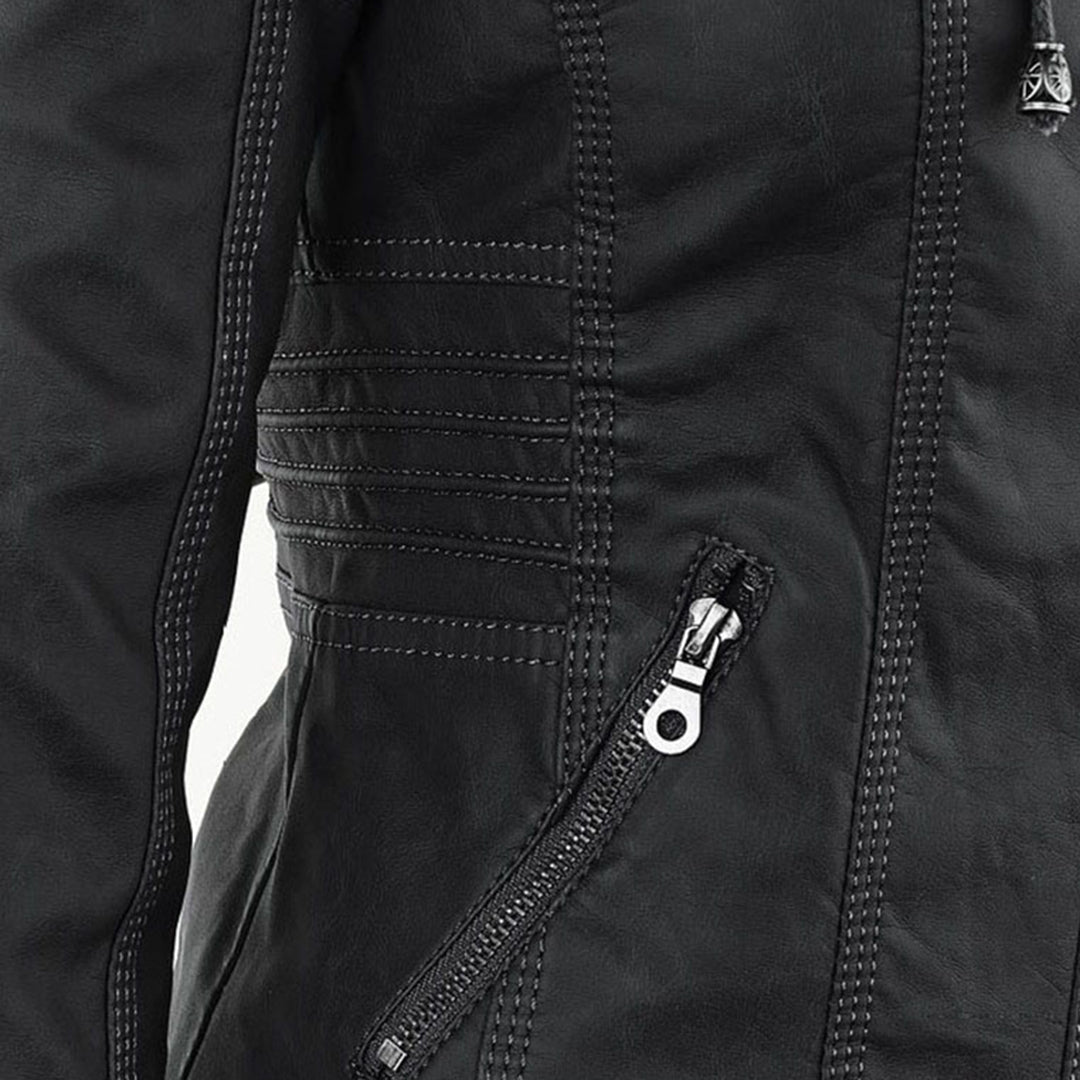 Elegante Damen Freizeitjacke mit Kapuze, wasserabweisend & komfortabel.