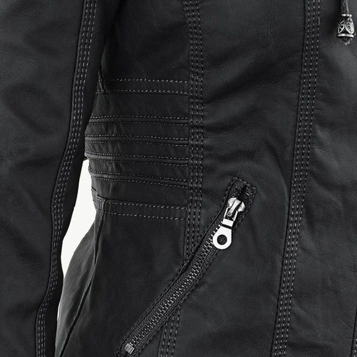 Elegante Damen Freizeitjacke mit Kapuze, wasserabweisend & komfortabel.