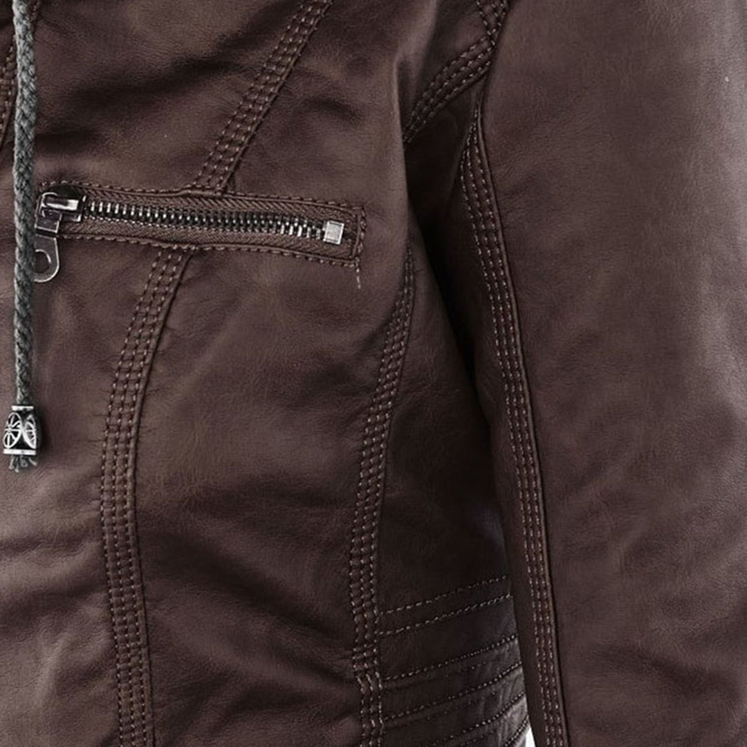 Damen Kapuzenjacke, wasserabweisend und wetterfest, für elegante Freizeitlooks.