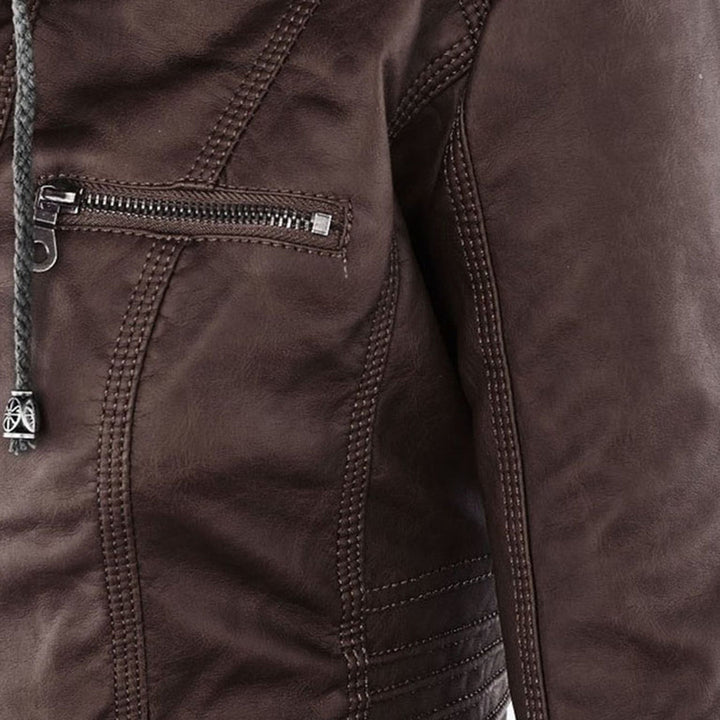 Damen Kapuzenjacke, wasserabweisend und wetterfest, für elegante Freizeitlooks.