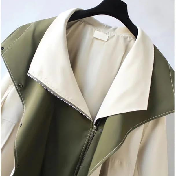 Wasserdichte, winddichte Damen Windbreaker-Jacke mit Kapuze und Taillenzug, perfekt als Übergangsjacke Frühling/Herbst.