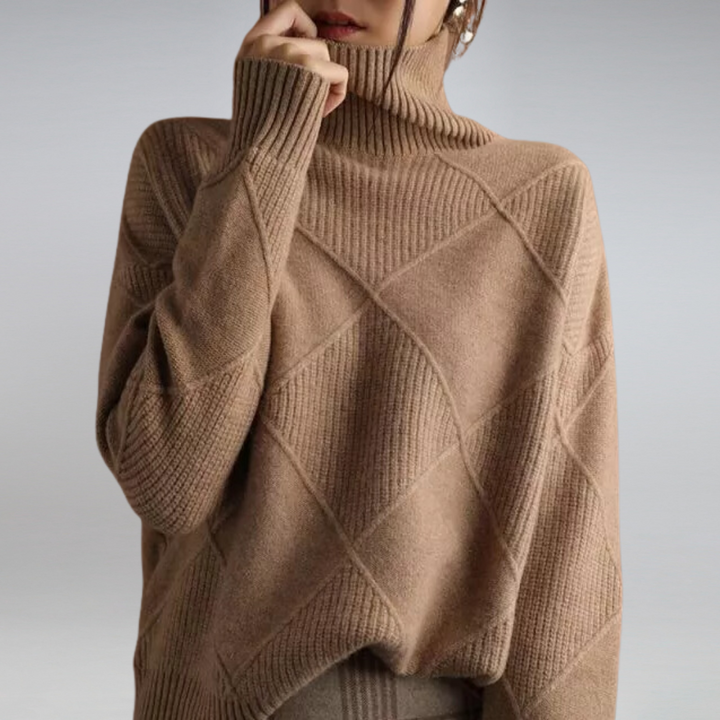 Damen Winter Rollkragenpullover, kuschelig & stilvoll für kalte Tage. Warmes, gemütliches Langarm-Oberteil.