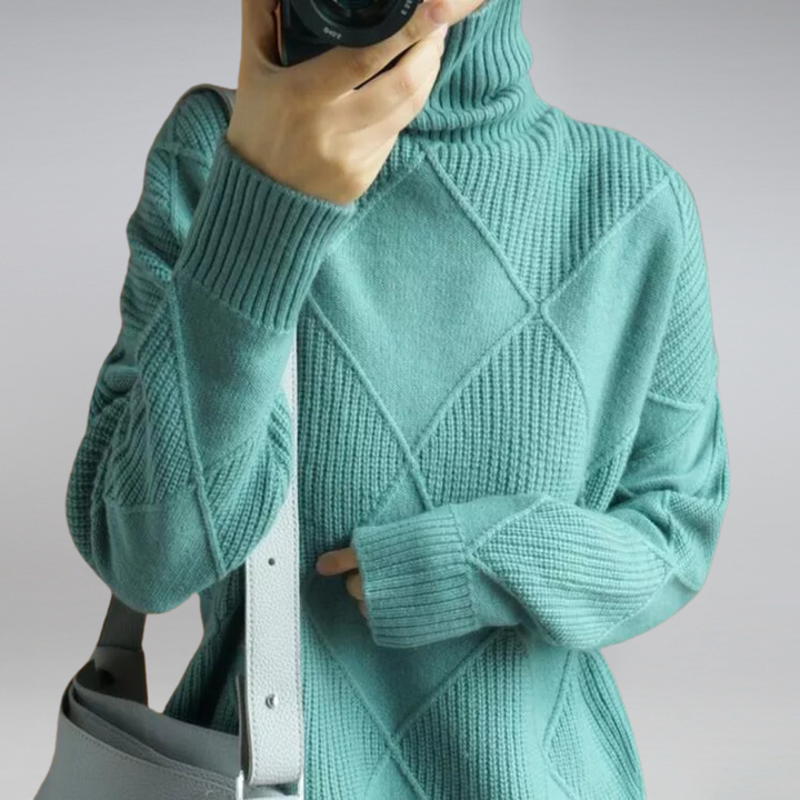 Modischer Damen Rollkragenpullover, komfortabel & warm. Stilvolles Winter-Damenoberteil für jeden Anlass.