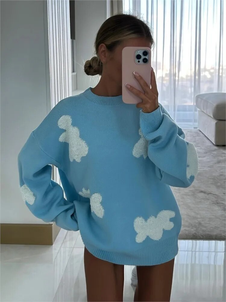 Eleganter Damen Winterpullover, stilvoller Strickpullover für Damen. Moderner Look für kalte Tage & Freizeitmode.