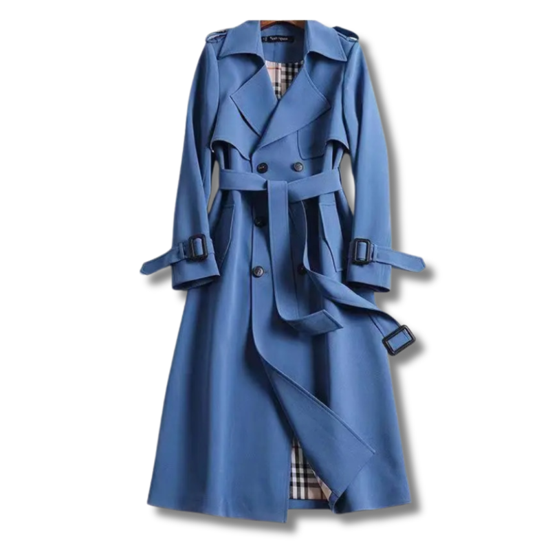 Eleganter Damen Wintermantel mit abnehmbarem Gürtel, vielseitig kombinierbar.