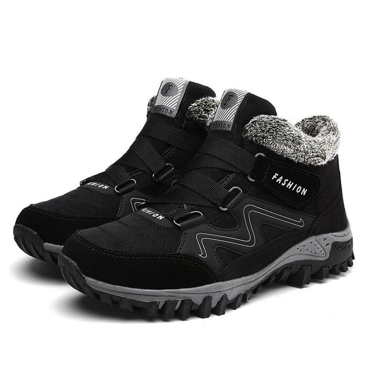Schwarze Winter-Alltagsschuhe für Damen, gefüttert, bequem & modern für den ganzen Tag.