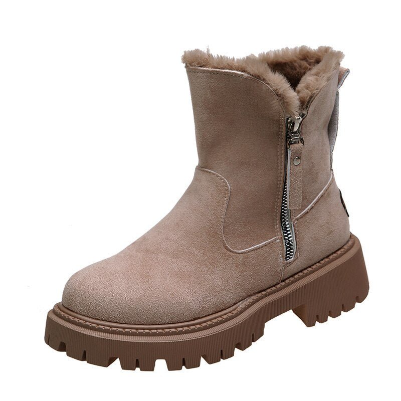Vielseitige Damen Winterstiefel für Stadt & Natur. Warm gefüttert, wasserdicht und rutschfest bei jedem Wetter.