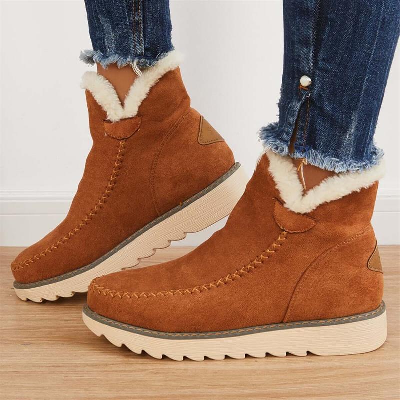 Allround-Damen Winterstiefeletten: Rutschfest, warm, bequem & modisch im praktischen Slip-On-Design.