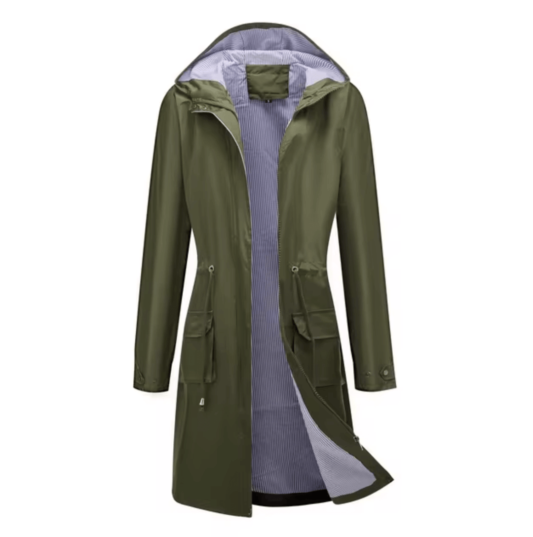 Wasserdichte Damenjacke mit Kapuze