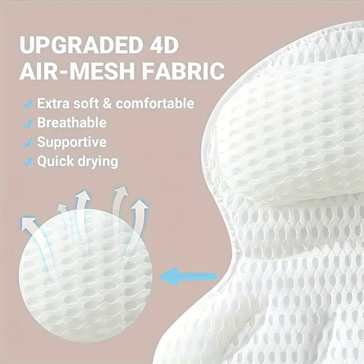 Hochwertiges Badzubehör: 4D Deluxe Badekissen, schnelltrocknend für Hygiene und Komfort