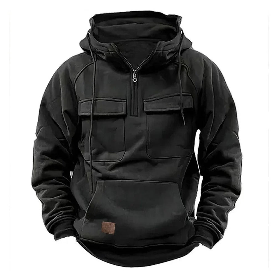 Unisex Kapuzenpullover im Relaxed Fit für Herren, perfekt für Freizeit & Winter. Bequemer Hoodie mit Kängurutasche.