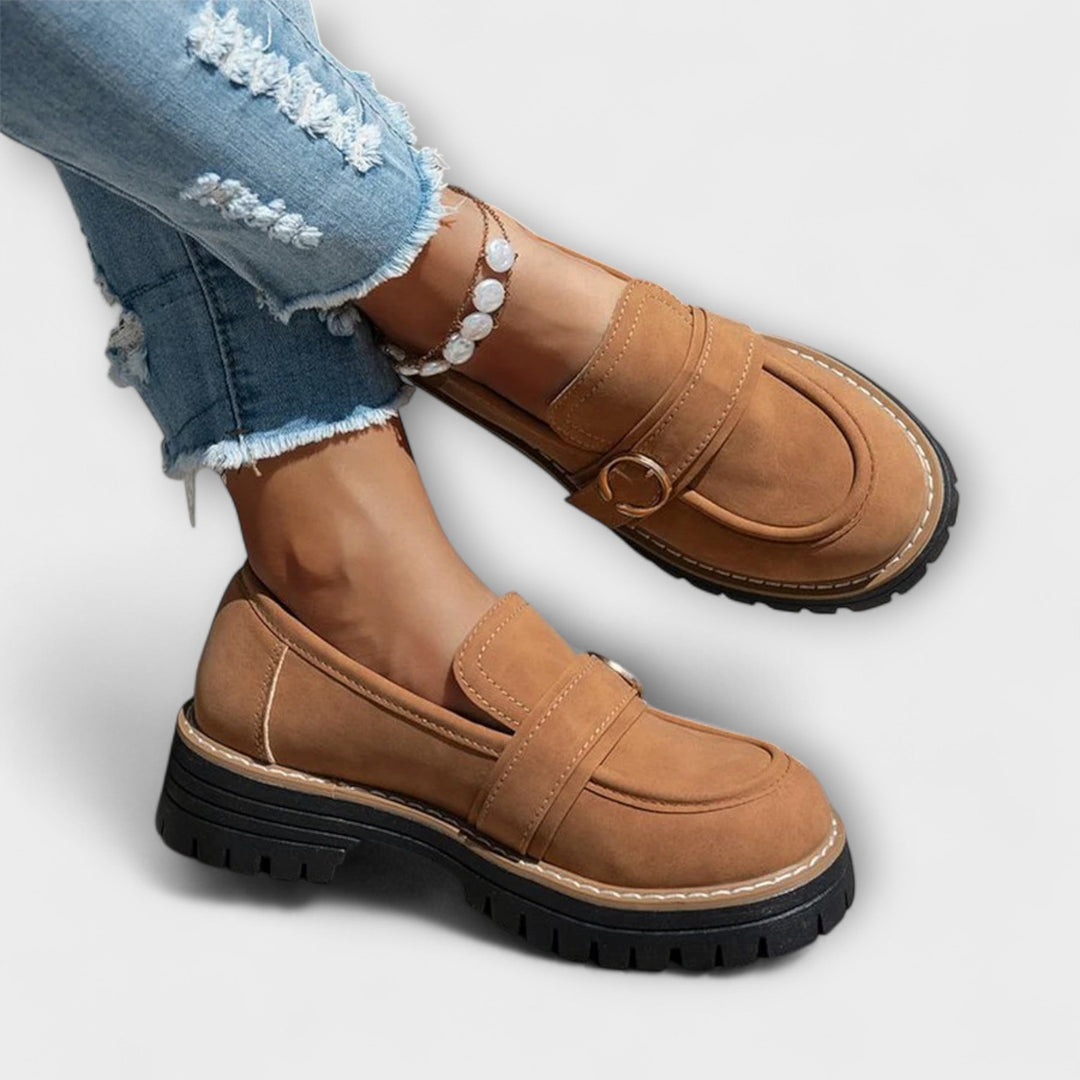 Flexible Sohle der bequemen Alltags-Loafer für Damen