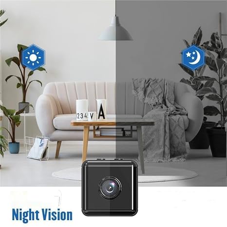 Drahtlose 1080P HD WiFi Überwachungskamera, kompakt, für Innen- und Außenbereich, klare Bilder, ideal für Sicherheit zuhause.