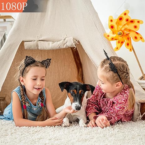 Drahtlose 1080P HD WiFi Überwachungskamera, kompakt, für Innen- und Außenbereich, klare Bilder, ideal für Sicherheit zuhause.