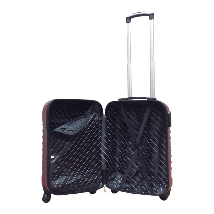Modernes dunkelblaues Kofferset, 2-teilig, als Rollkoffer & Trolley. Ideales Reisegepäck für Urlaub.