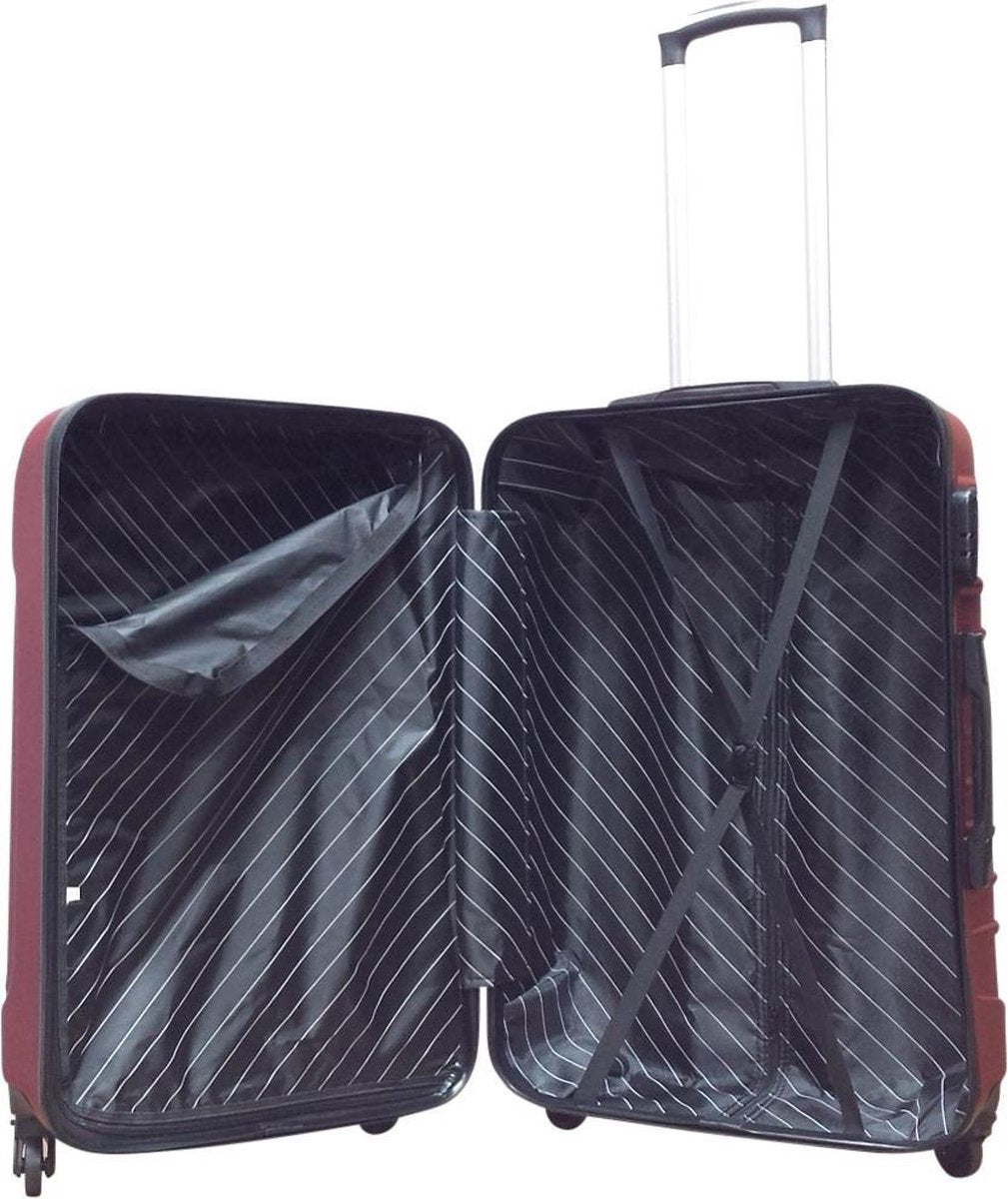 Dunkelblaues Hartschalen-Kofferset mit zwei Größen, robust und wendig für jede Reise.