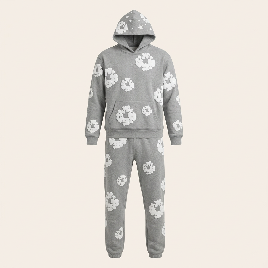 Unisex Floral Trainingsanzug mit markanten Drucken – Stil & Komfort
