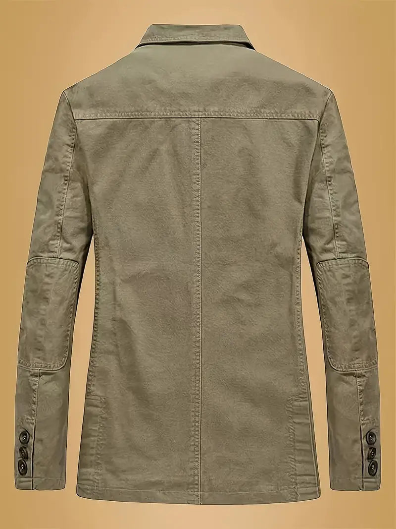 Klassische Herrenjacke mit feiner Textur für geschäftliche und elegante Outfits