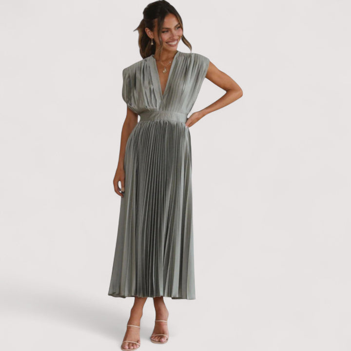 Damen Plisseekleid Gesamtaufnahme