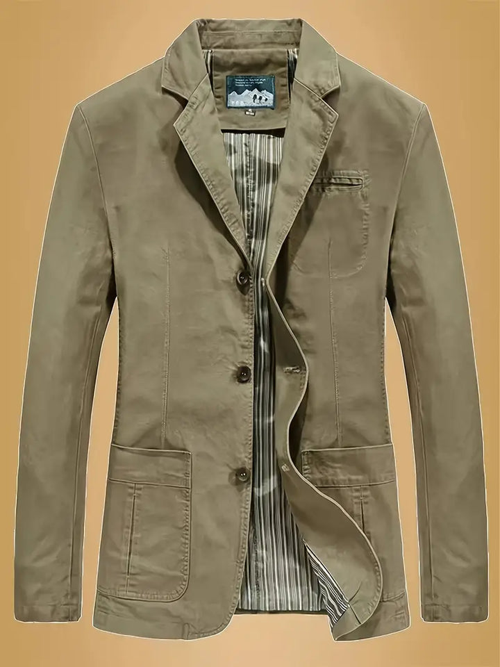 Elegante Herrenmode Jacke mit Knöpfen, ideal für formelle Anlässe und Büro