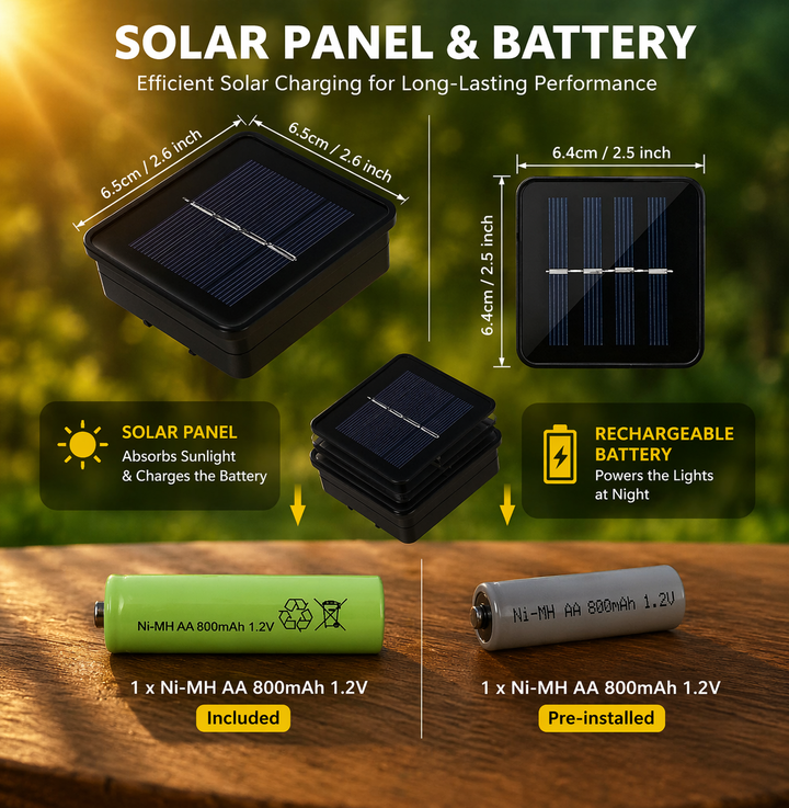 Marokkanische Solar-Lichterkette | Wetterfest | Energieeffizient