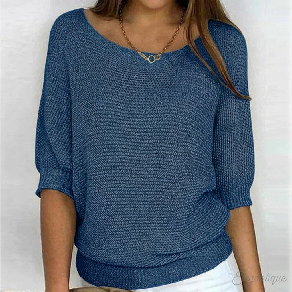 Damen Eleganter Strickpullover Louisa – Stilvoll & Bequem