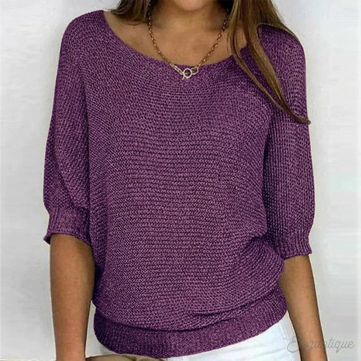 Damen Eleganter Strickpullover Louisa – Stilvoll & Bequem