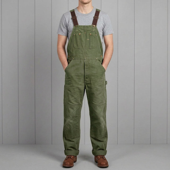 Herren Vintage Canvas Latzhose – Robust, Bequem und Vielseitig