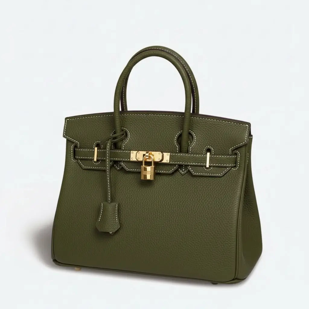 Olivgrün - Frauen Große Leder handtasche für Frauen Viel Stauraum Stil