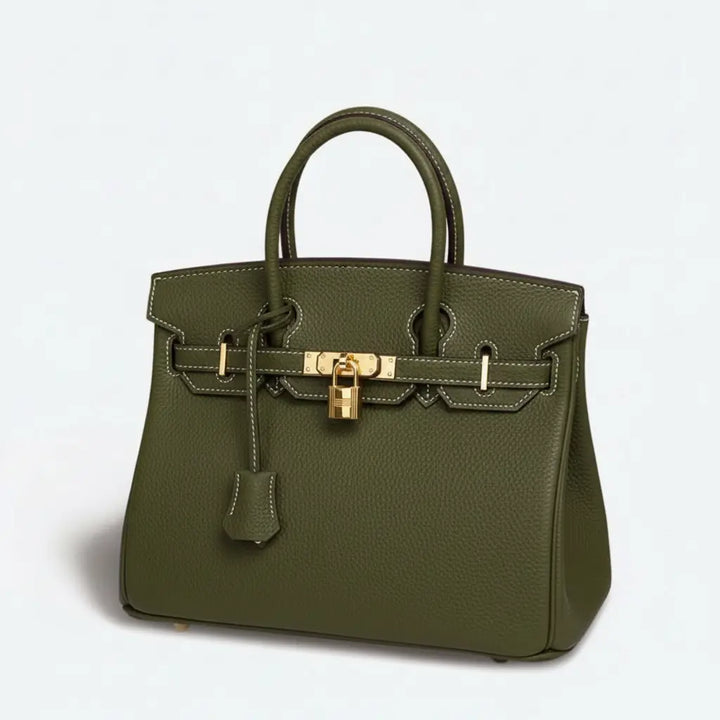 Olivgrün - Frauen Große Leder handtasche für Frauen Viel Stauraum Stil