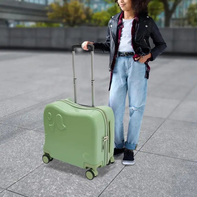 Hartschalenkoffer Elefant: Stilvoller und robuster Kinder-Trolley mit Elefantenmotiv; perfekter Reisebegleiter für kleine Abenteurer.