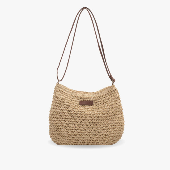 Elegante beige Damen Schultertasche, stilvoll und vielseitig. Perfekt als modisches Accessoire für jeden Tag.