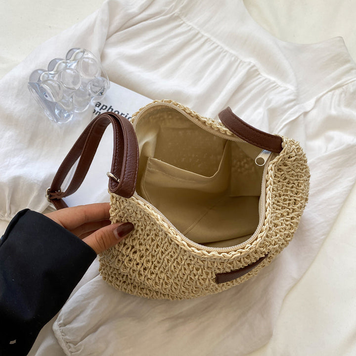 Stilvolle Damen Umhängetasche, beige, mit verstellbarem Riemen. Eine vielseitige Begleitung für alle Anlässe.