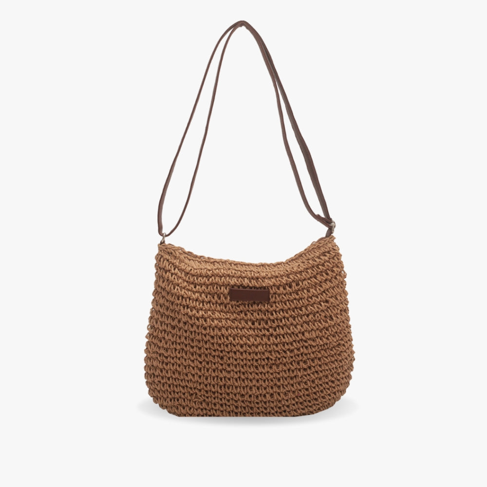Damen Elegante Schultertasche in Braun, hochwertige Verarbeitung. Eine zeitlose Alltagstasche, die zu allem passt.