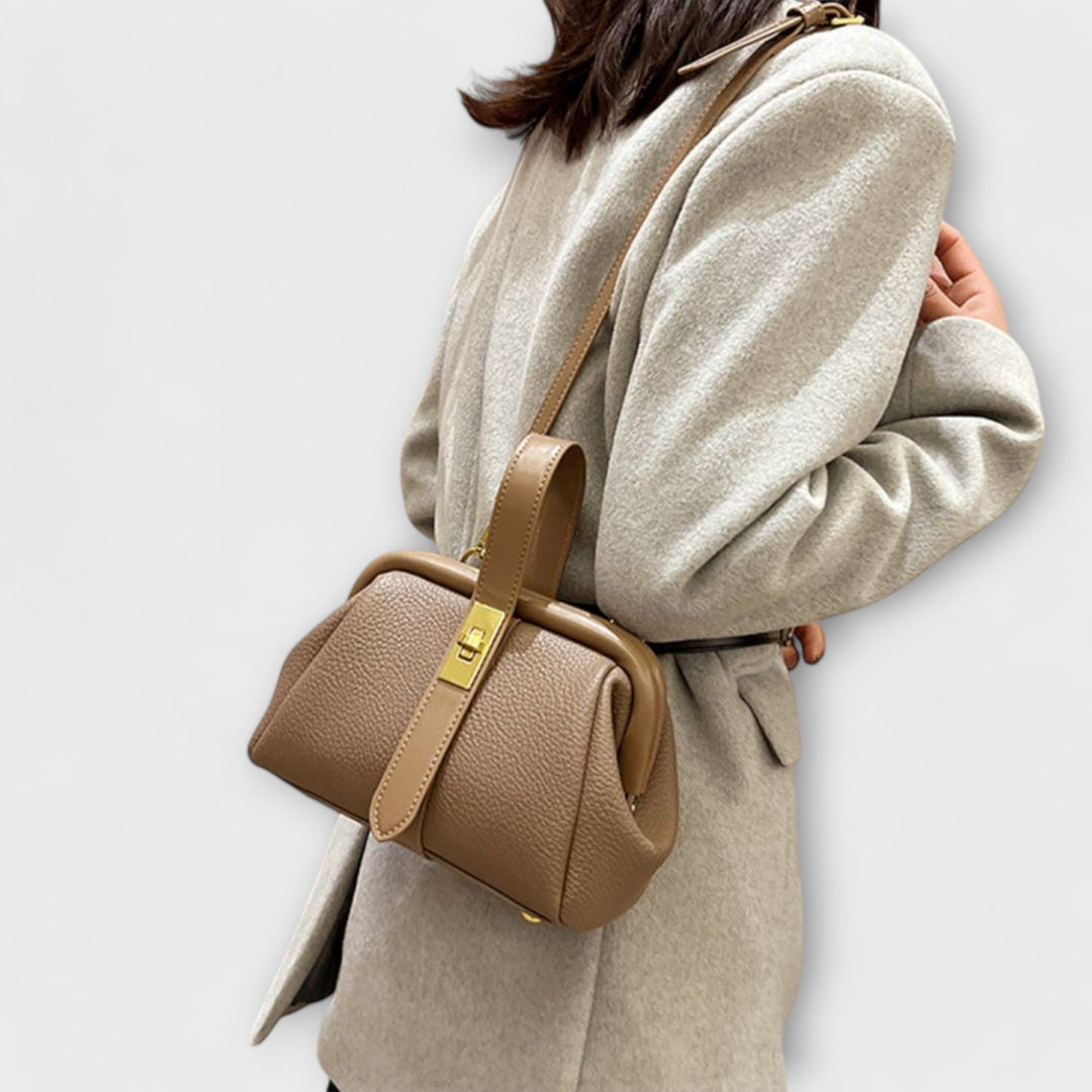 Elegante Khaki Mini-Handtasche für Damen, stilvolles & vielseitiges Accessoire.