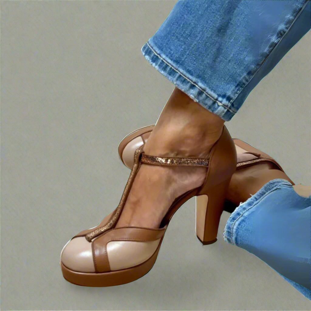 Elegante Damen Absatz Sandalen, stilvoll & bequem für Partys. Ideale Sommerschuhe für einen glamourösen Auftritt.