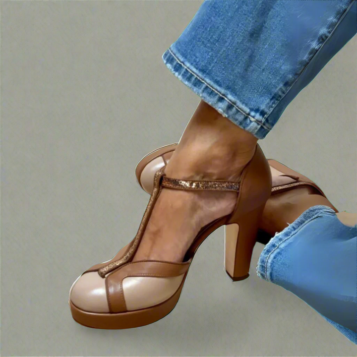 Elegante Damen Absatz Sandalen, stilvoll & bequem für Partys. Ideale Sommerschuhe für einen glamourösen Auftritt.