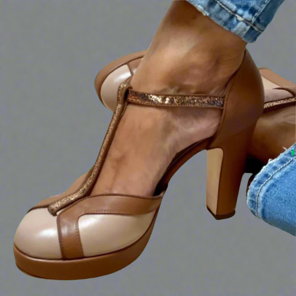 Modische Damen Sandalen mit hohem Absatz, komfortabel und stilvoll. Perfekte Schuhe für jeden eleganten Anlass.
