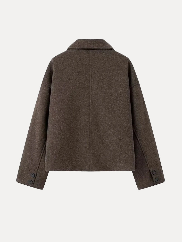Warme Damen Doubleface-Jacke, ein stilvolles Garderoben-Essential für elegante und kuschelige Looks.