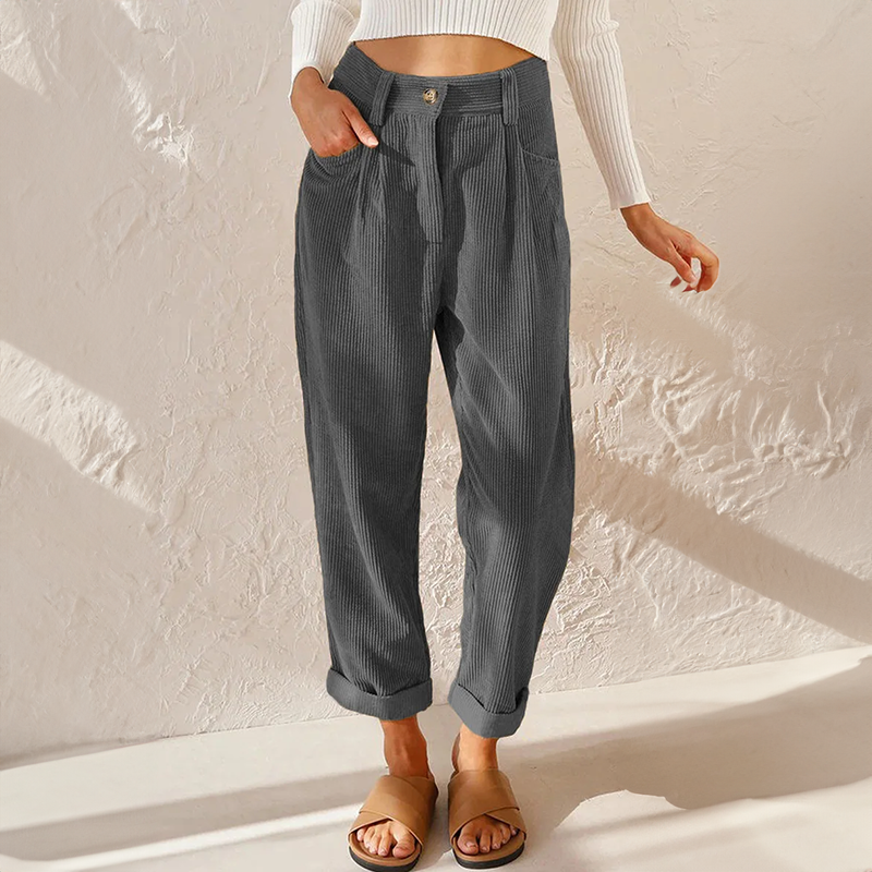 Vielseitige Damenhose: High Waist Wide Leg Style für Eleganz und Komfort. Perfekt für Sommer & Freizeit.