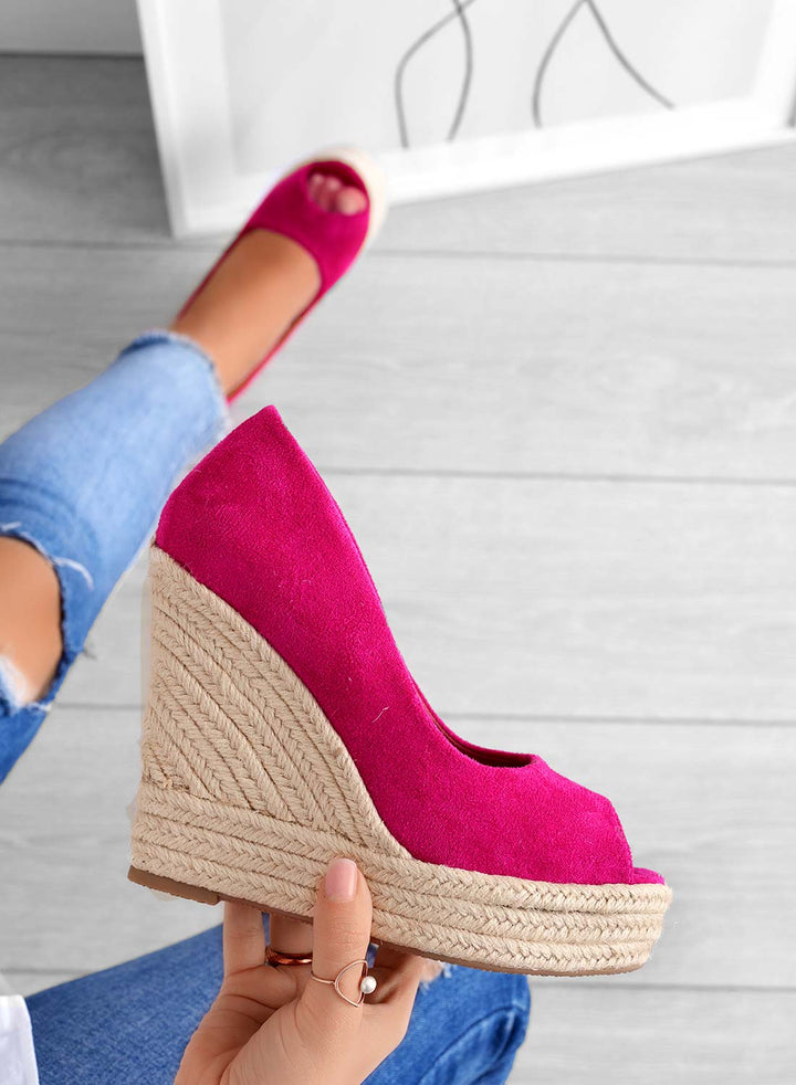 Stilvolle Damen Keilsandalen für Frühling/Sommer; bequeme Slip-On Alltagsschuhe mit Keilabsatz für eleganten Freizeit-Look.