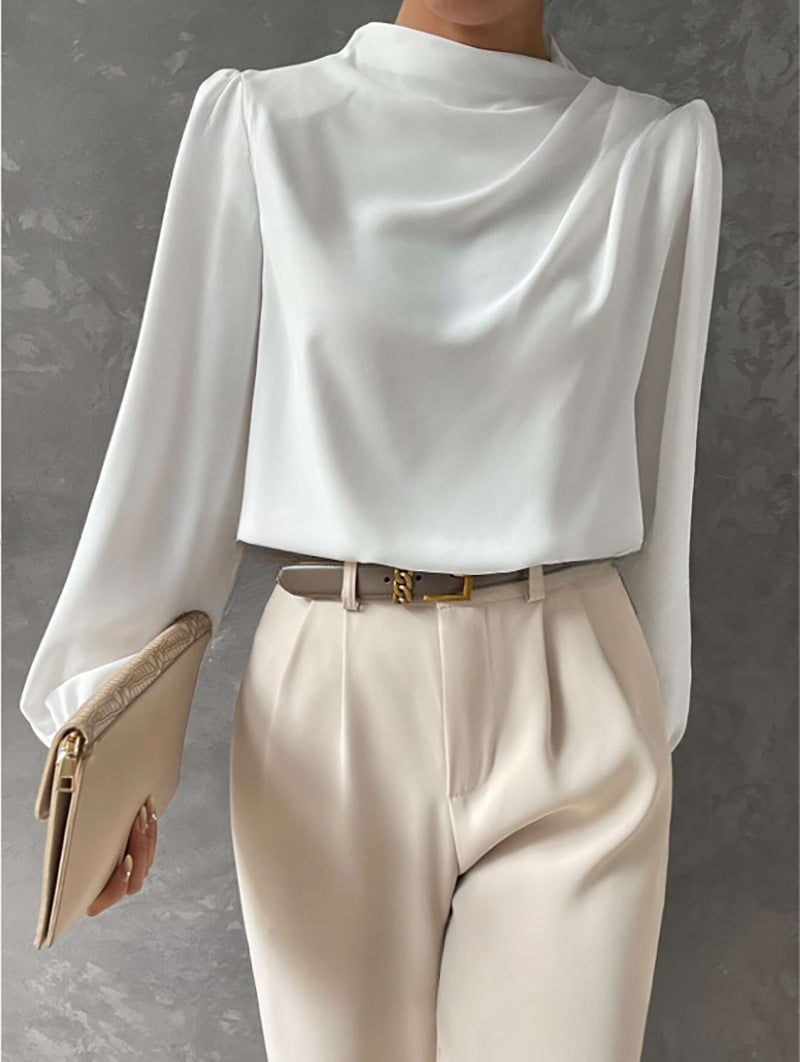 Lässige & bequeme Damenbluse mit langen Ärmeln, vielseitig für Sommer und Freizeit-Looks.