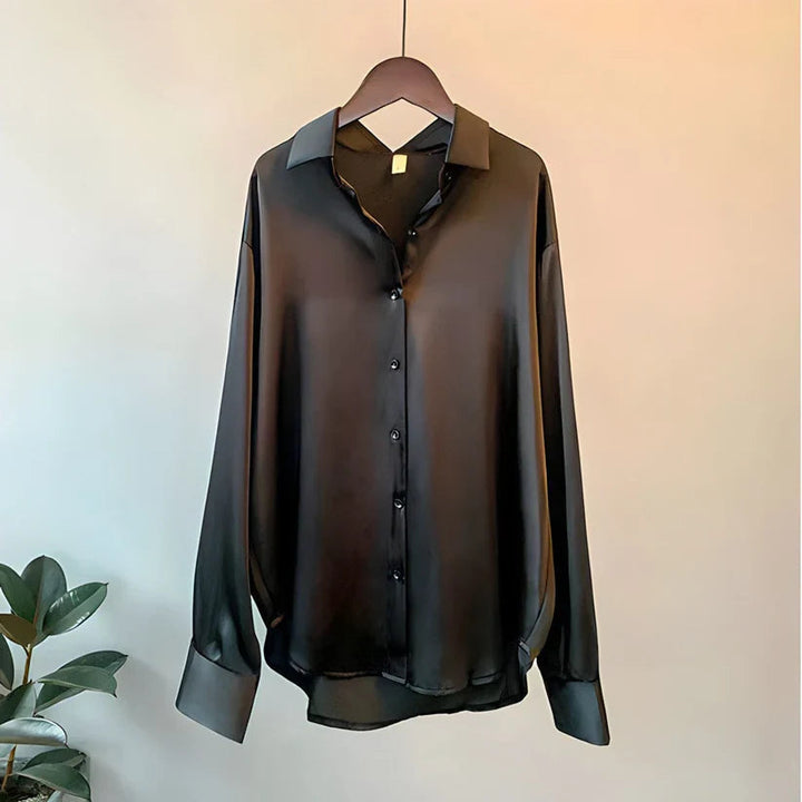Moderne Freizeit Langarmbluse für Damen. Bequemer Stoff, vielseitig für stilvolle Alltags- & Wochenend-Looks.