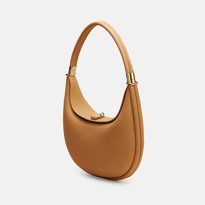 Elegante Damen Leder Schultertasche in Schwarz, vielseitig für Alltag & Freizeit.