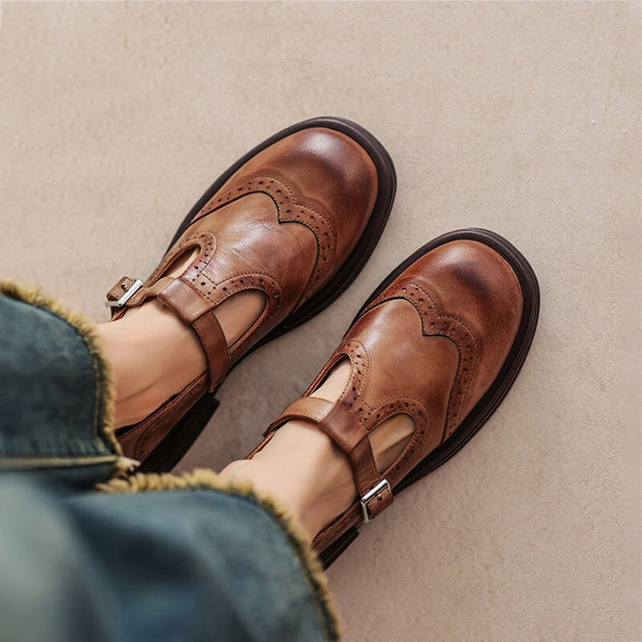 Elegante Damen Mary Janes mit verstellbarem Riemen und rutschfester Sohle für Alltag & Komfort.