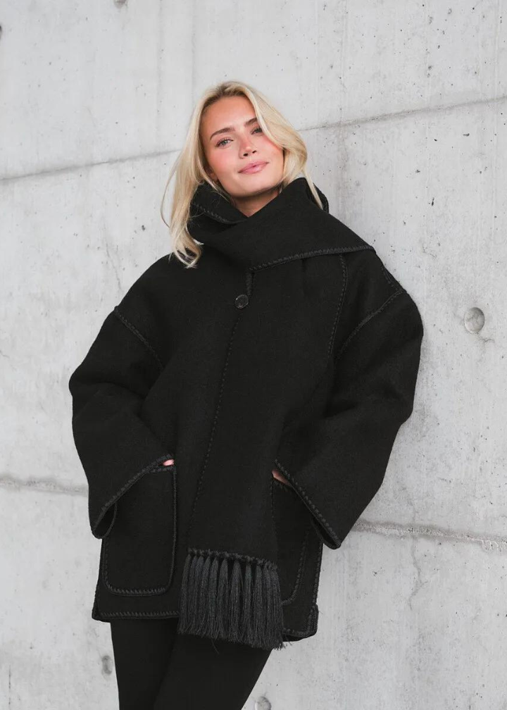Damen Schaljacke, elegant und warm; perfekte Herbstjacke oder Winterjacke mit bequemem Schnitt.