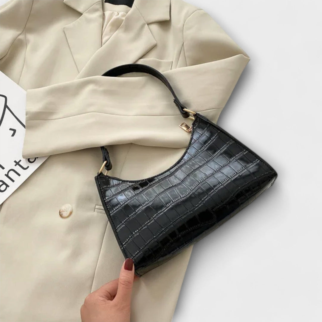 Kompakte Damen Elegante Tasche, Kunstleder, für Abendveranstaltungen oder besondere Momente.
