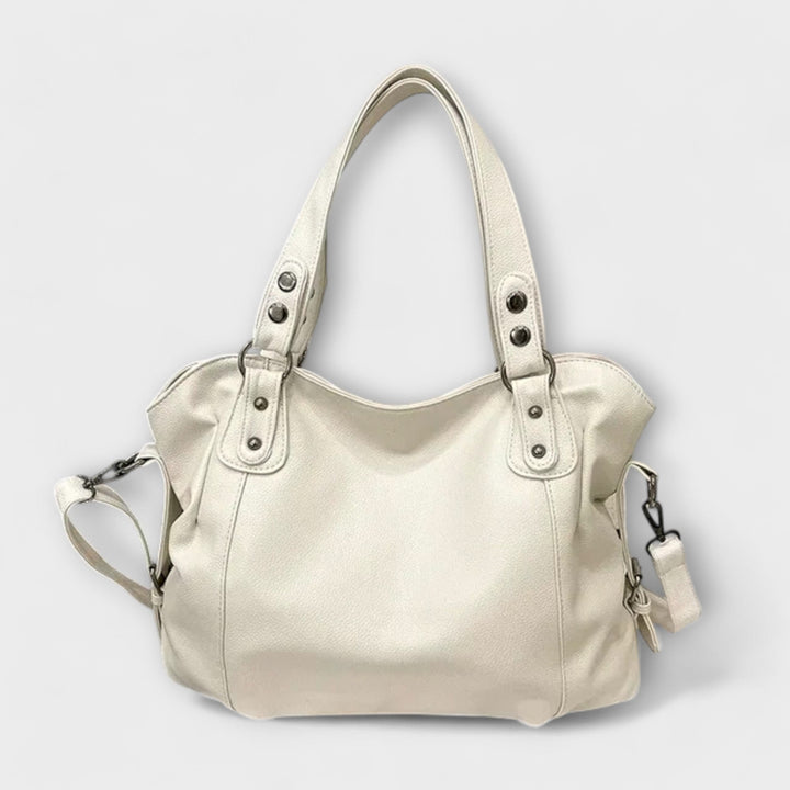 Elegante Damen Schultertasche in Beige, schlankes Design, ideal für den Sommer & moderne Freizeit-Looks.