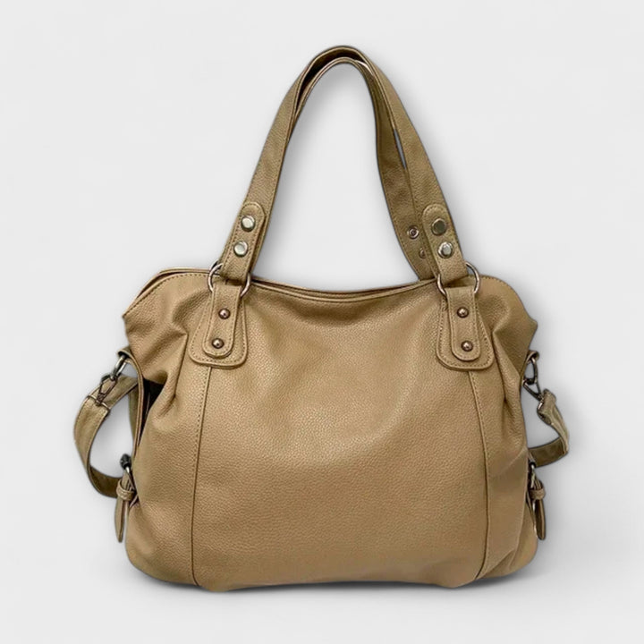 Vielseitige Damen Schultertasche in elegantem Design, erhältlich in Beige, Schwarz, Khaki für den Sommer.